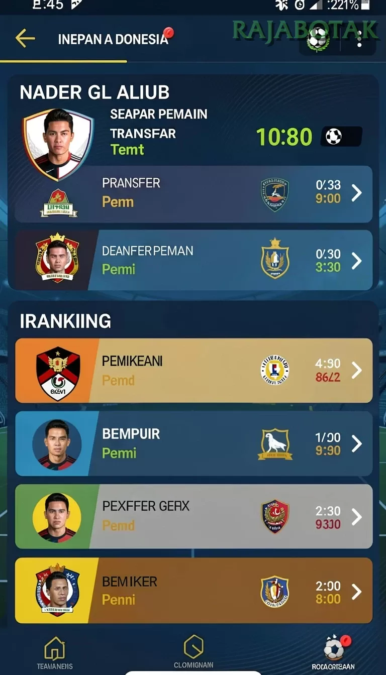 Cuplikan layar SAKTI77 — aktivitas
